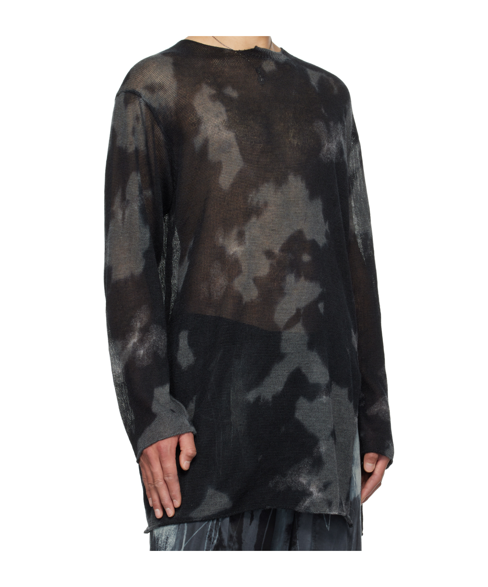 Shop Yohji Yamamoto Front-slit Jumper In Black