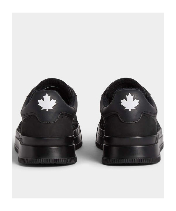 Shop Dsquared2 Lace-up Low-cut Skate Shoes In Black