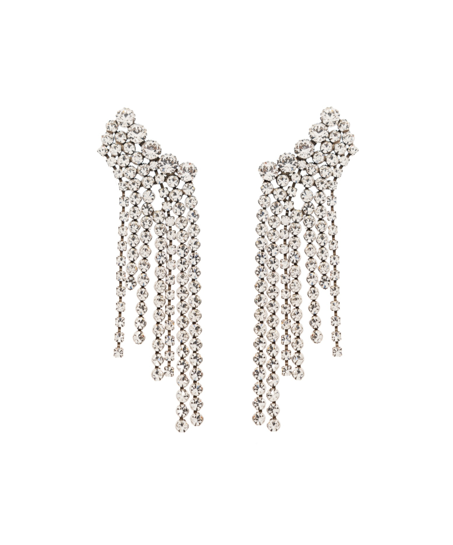 Shop Isabel Marant A Wild Shore Crystal-embellished Earrings In White