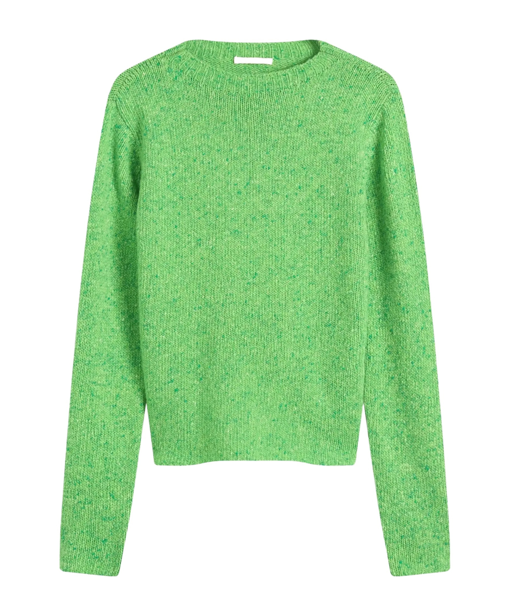 Auralee Crew-neck Long-sleeved Sweater In Green