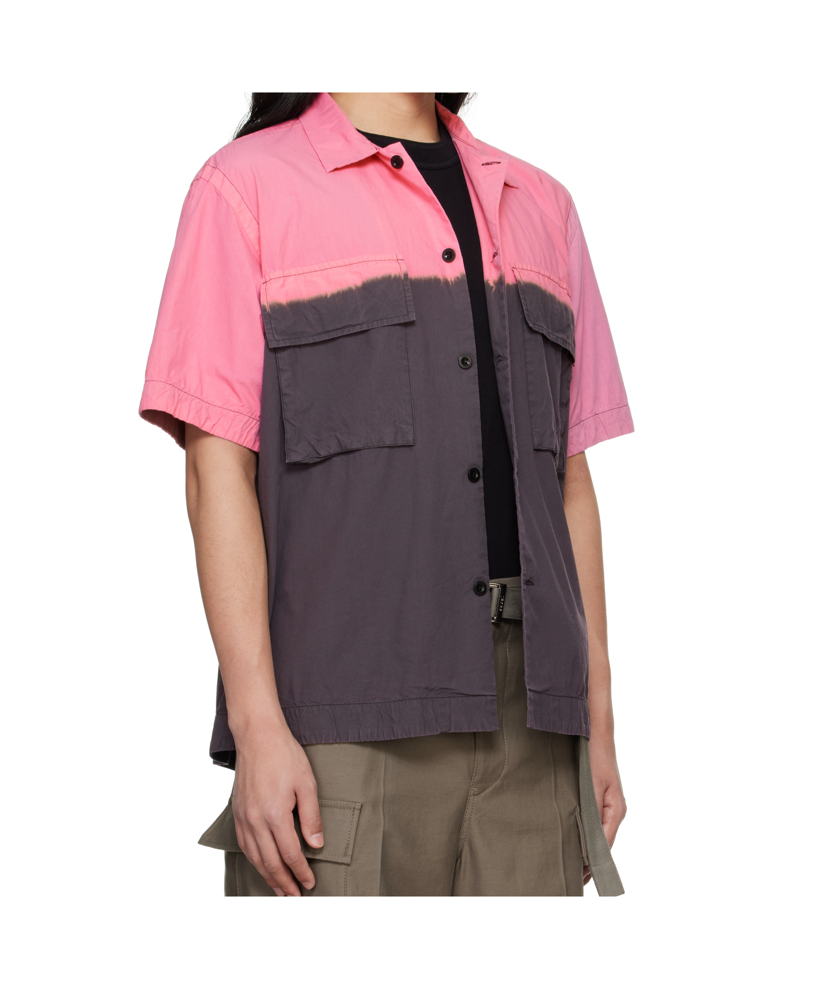 Sacai Shirt Man In Black