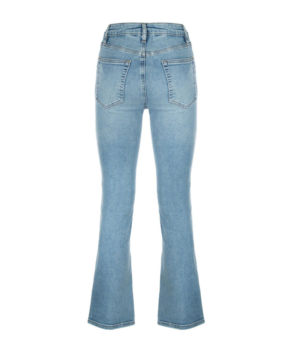 Frame Jeans With Belt Loops In Light Blue