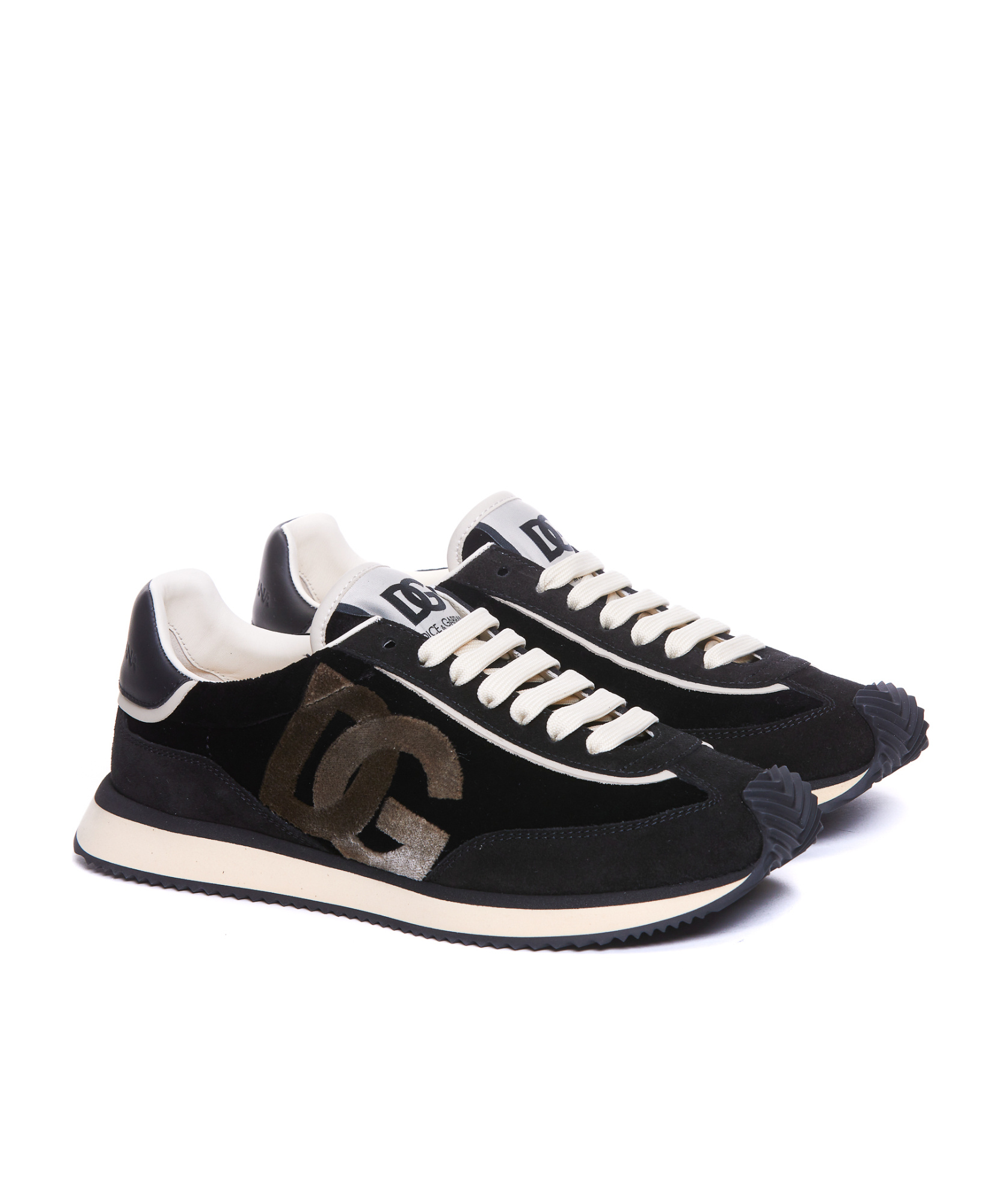 Dolce & Gabbana Cushion Low-top Sneakers In Black