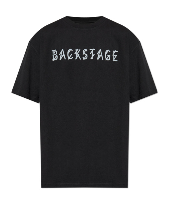 44 Label Group Men Cotton T-shirt With Logo In Black