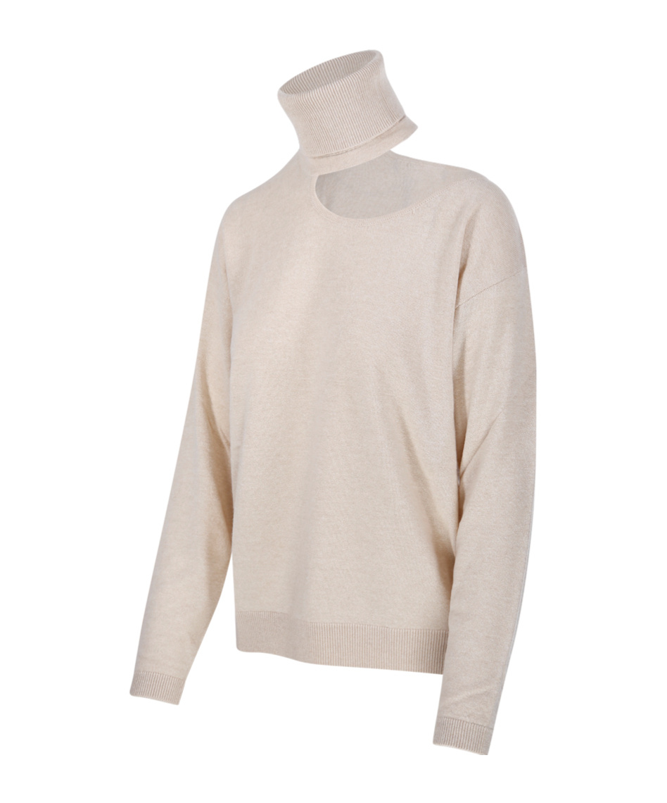Federica Tosi Turtleneck Sweater In Nude