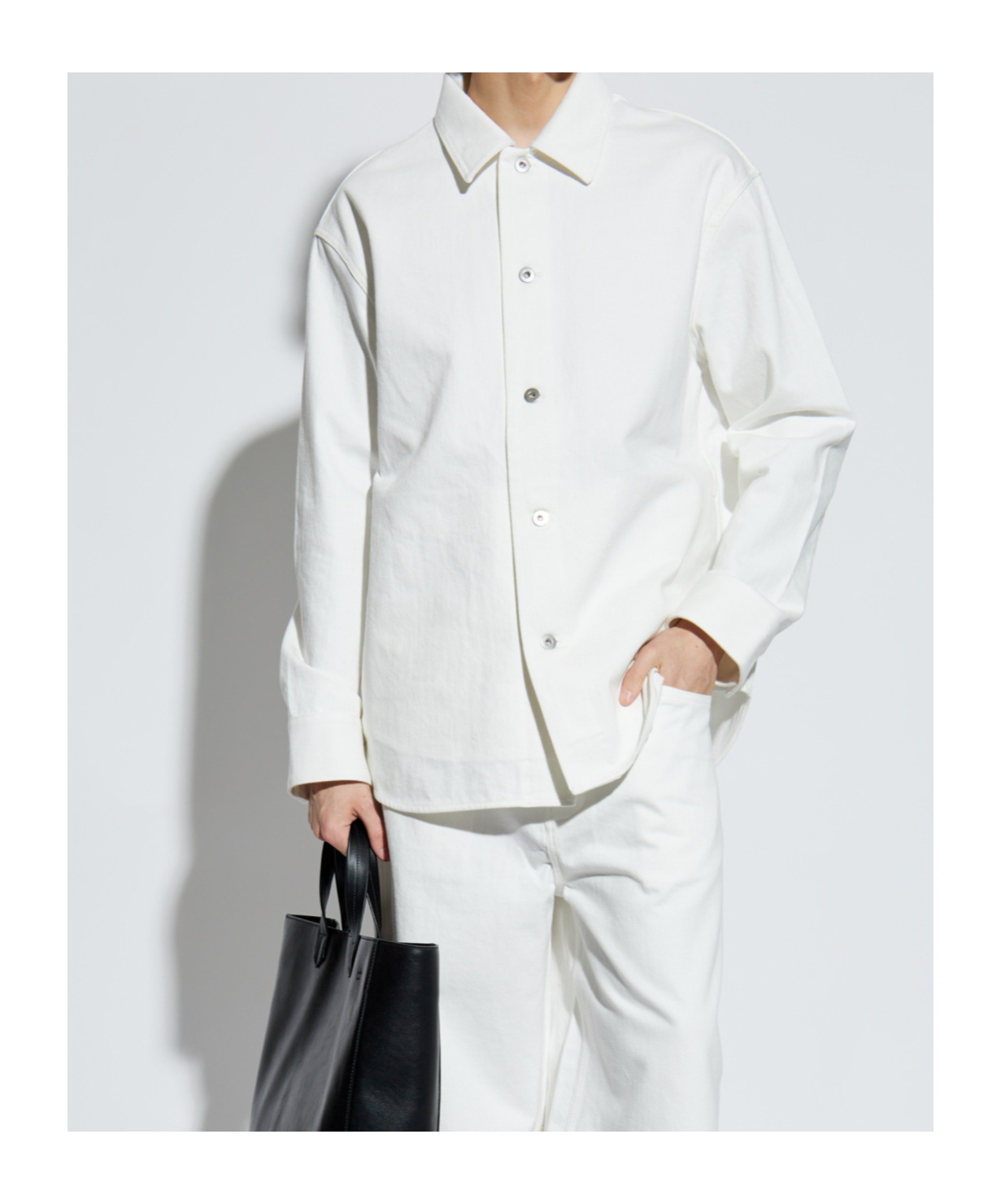Jil Sander Buttoned Shirt In White