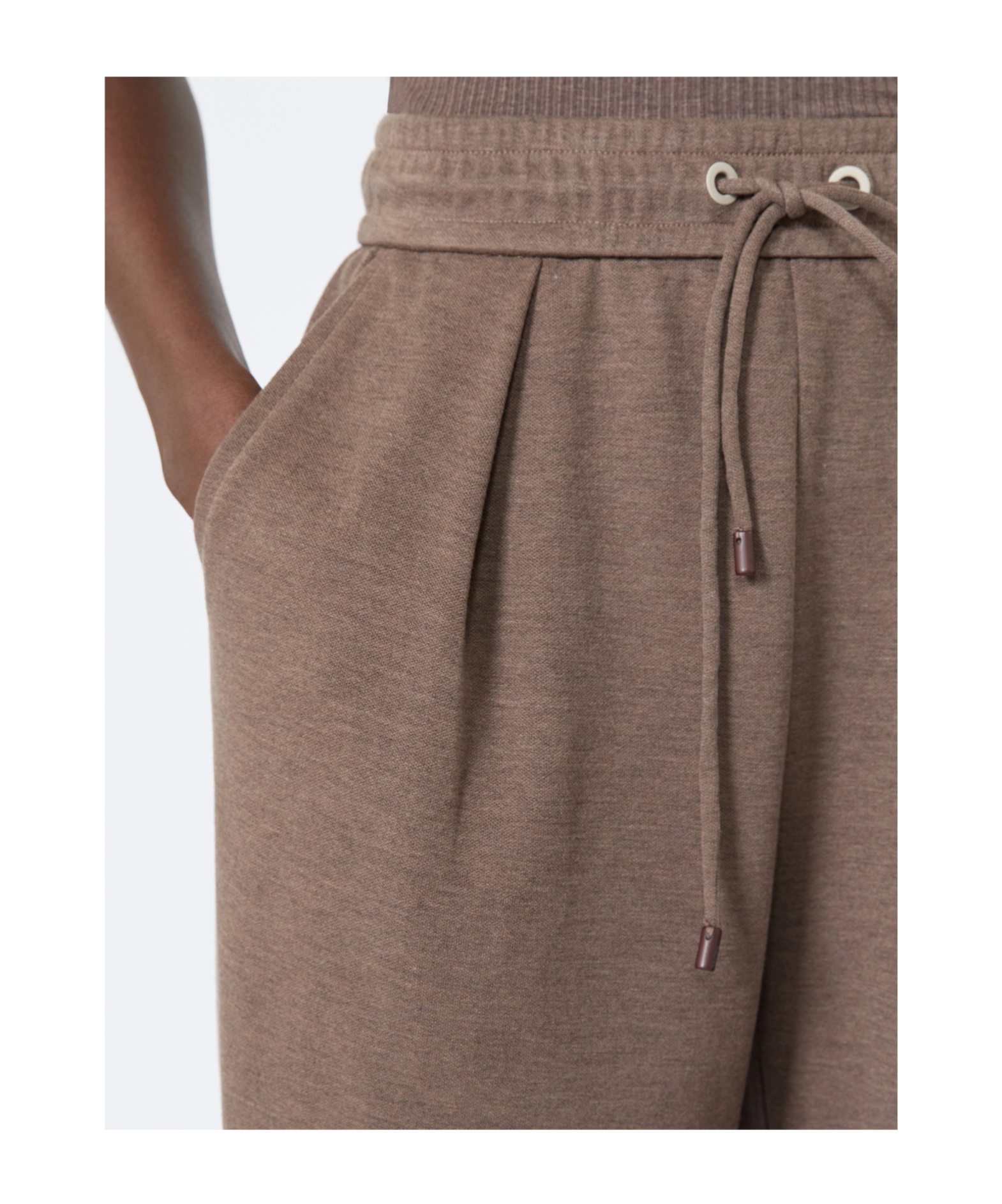 Max Mara Drawstring Track Pants In Neutral