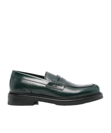 Canali Logo Loafers In Black