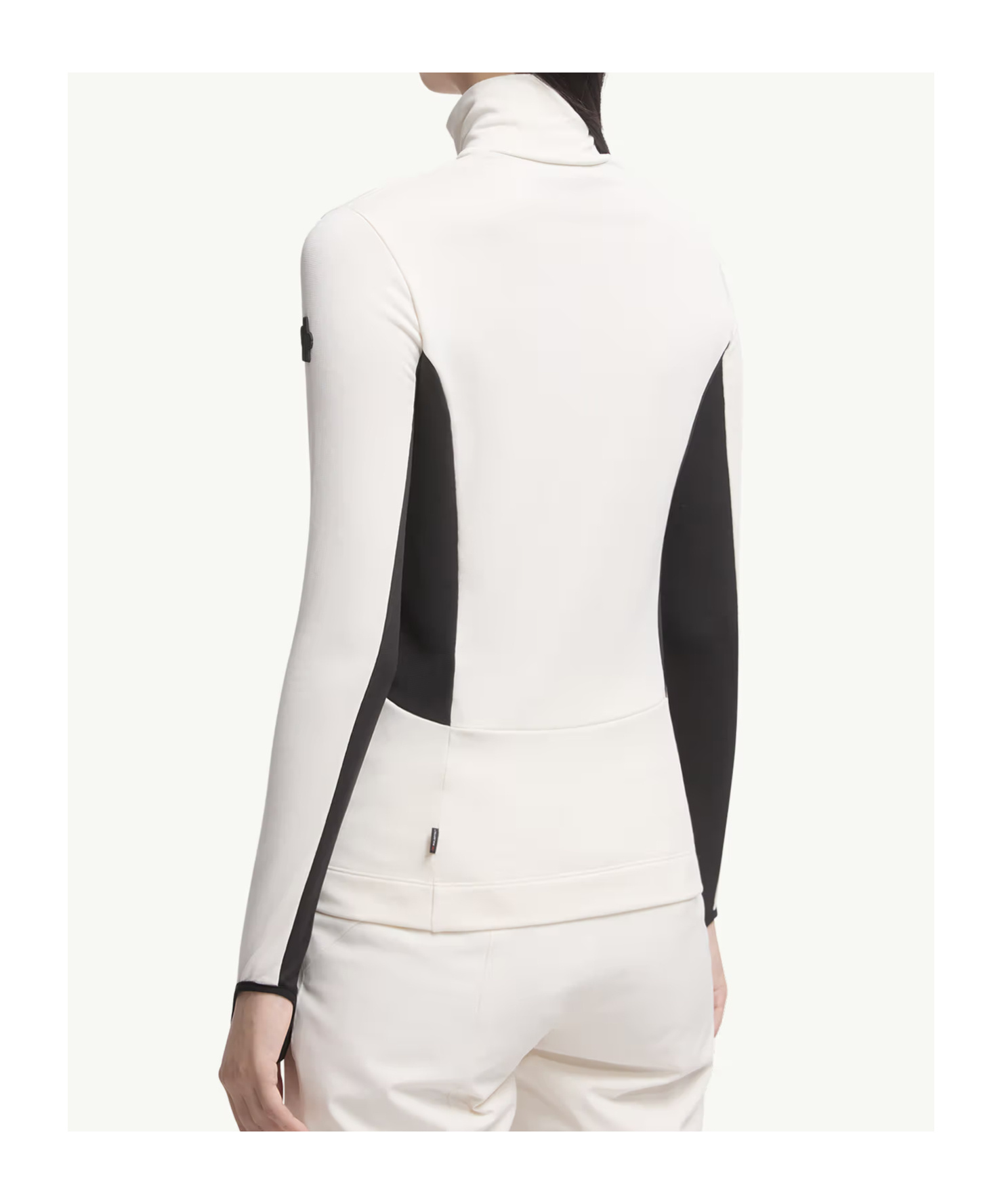 Moncler Color-block Stretch-jersey Base Layer In White