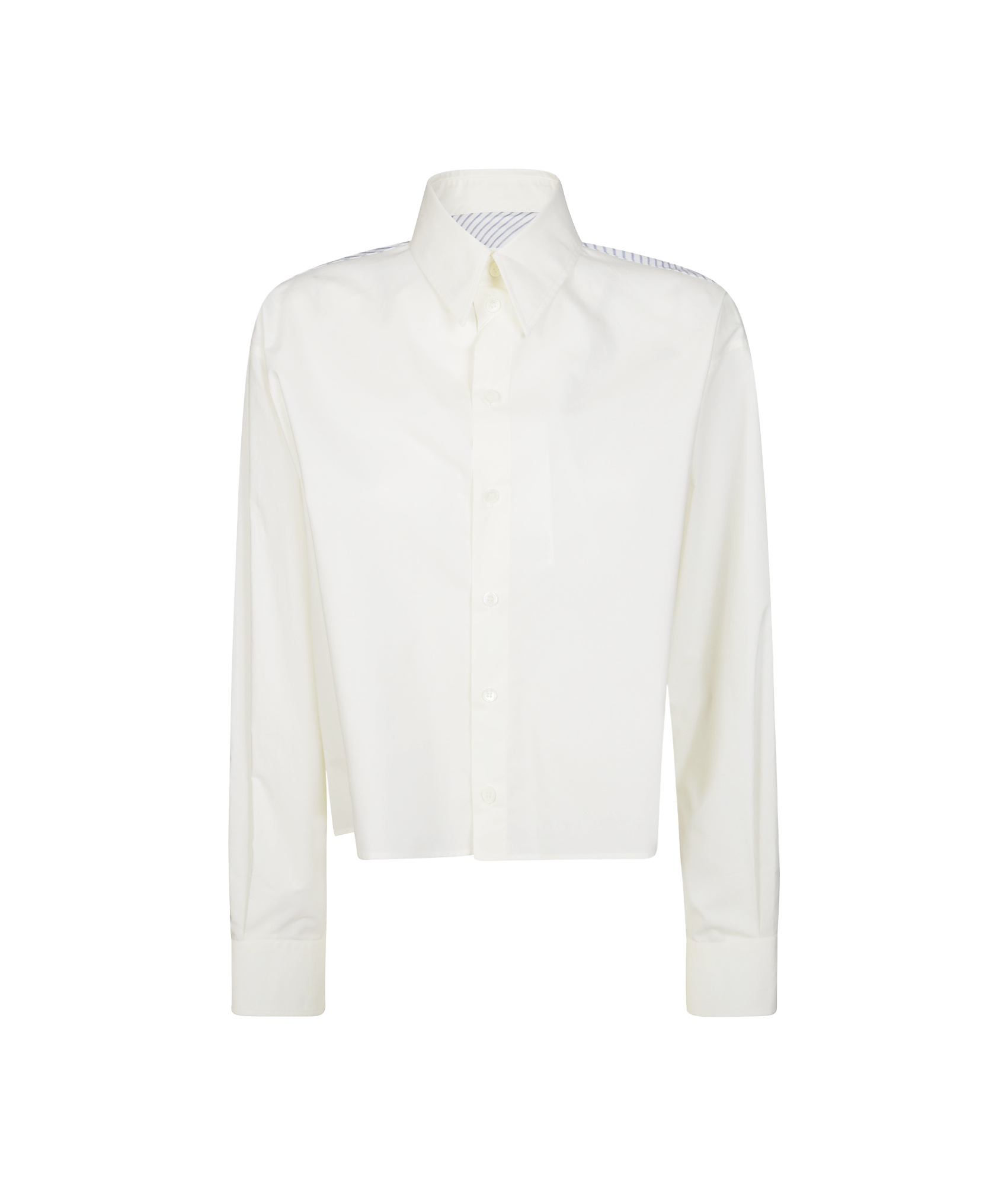 Mm6 Maison Margiela Long-sleeved Shirt In White