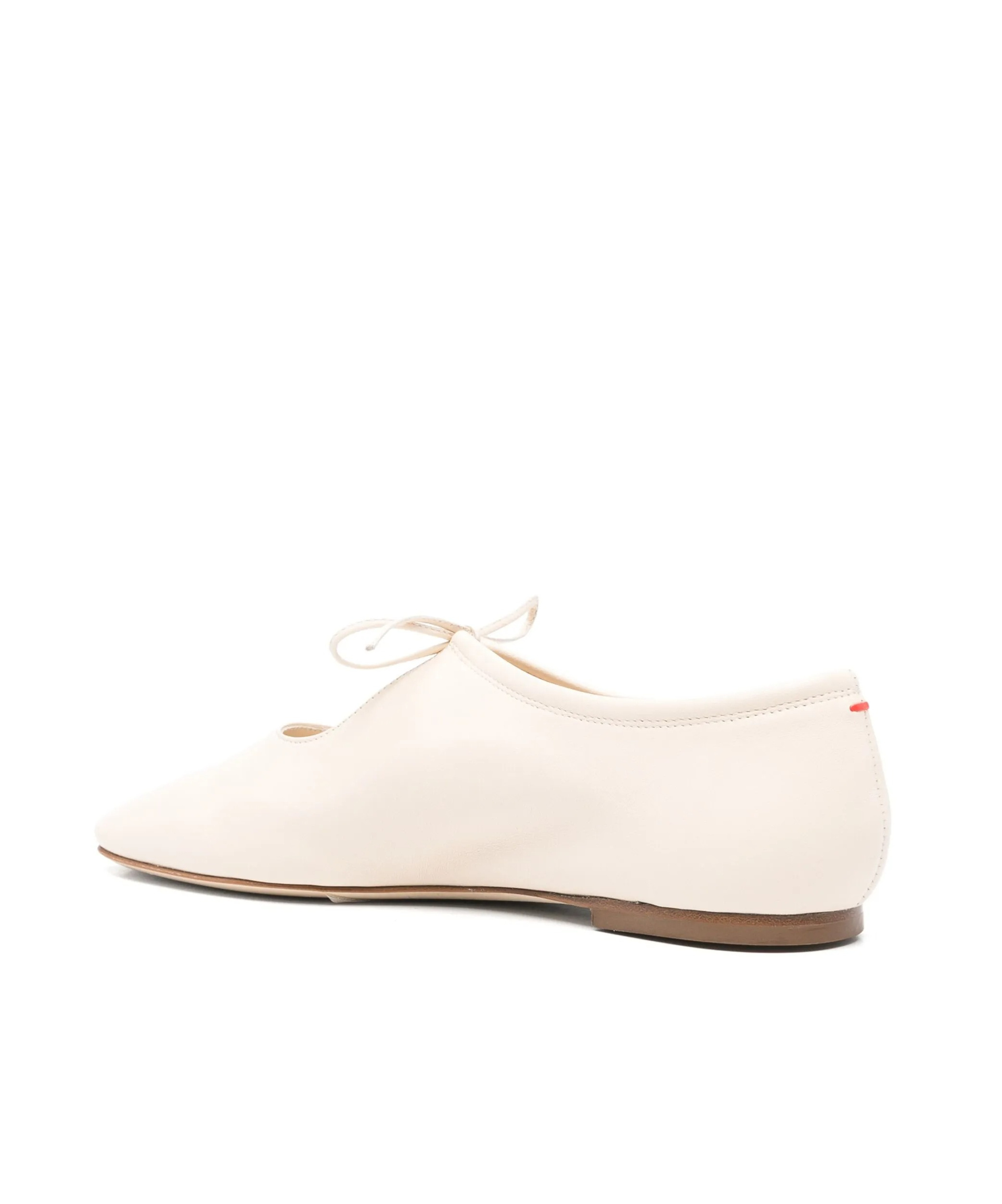 Aeyde Leather Ballet Flats In White