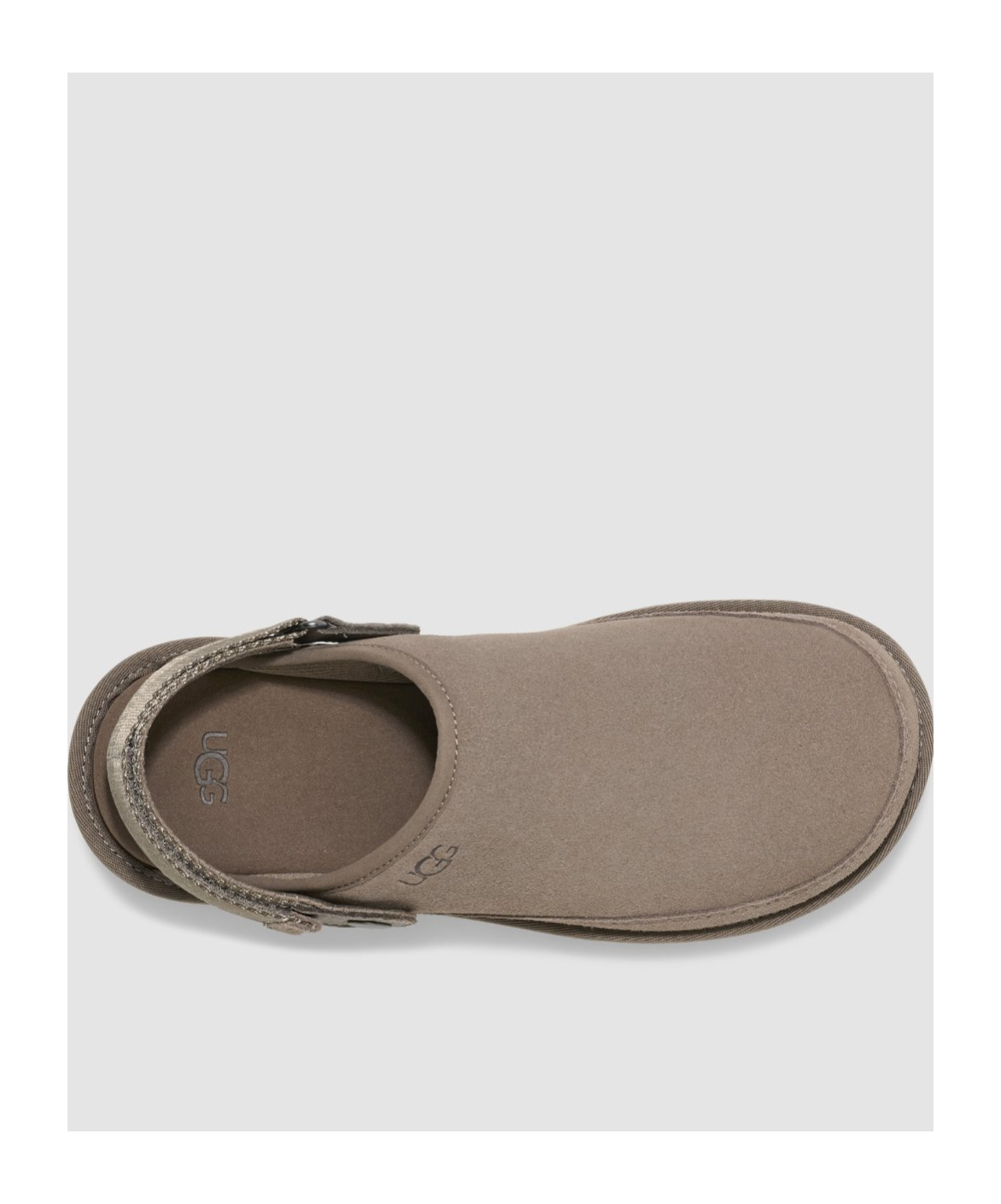 Shop Ugg Round-headed Sandals In Gray