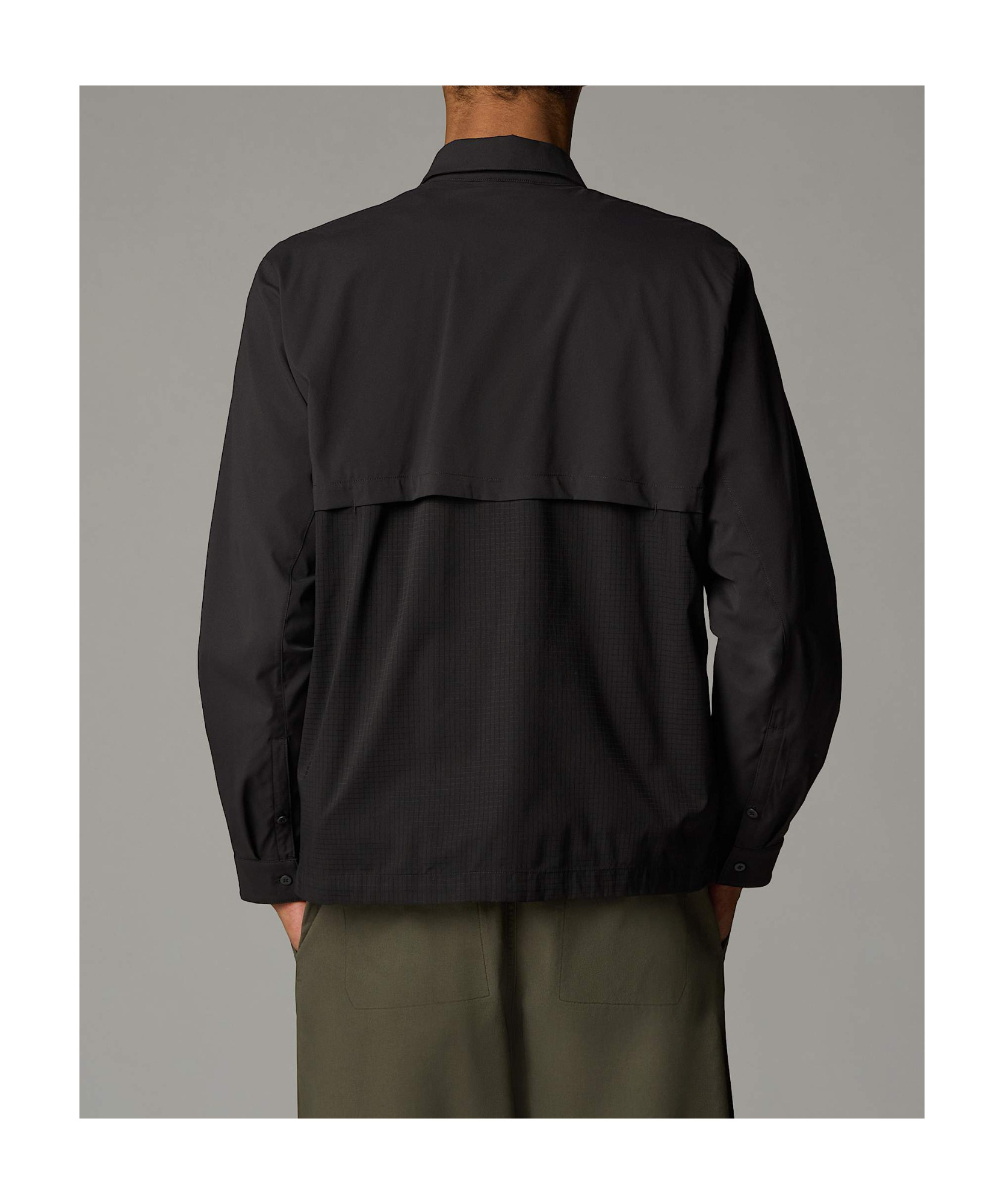 The North Face Mens Lightrange Long-sleeve Shirt In Tnf Black