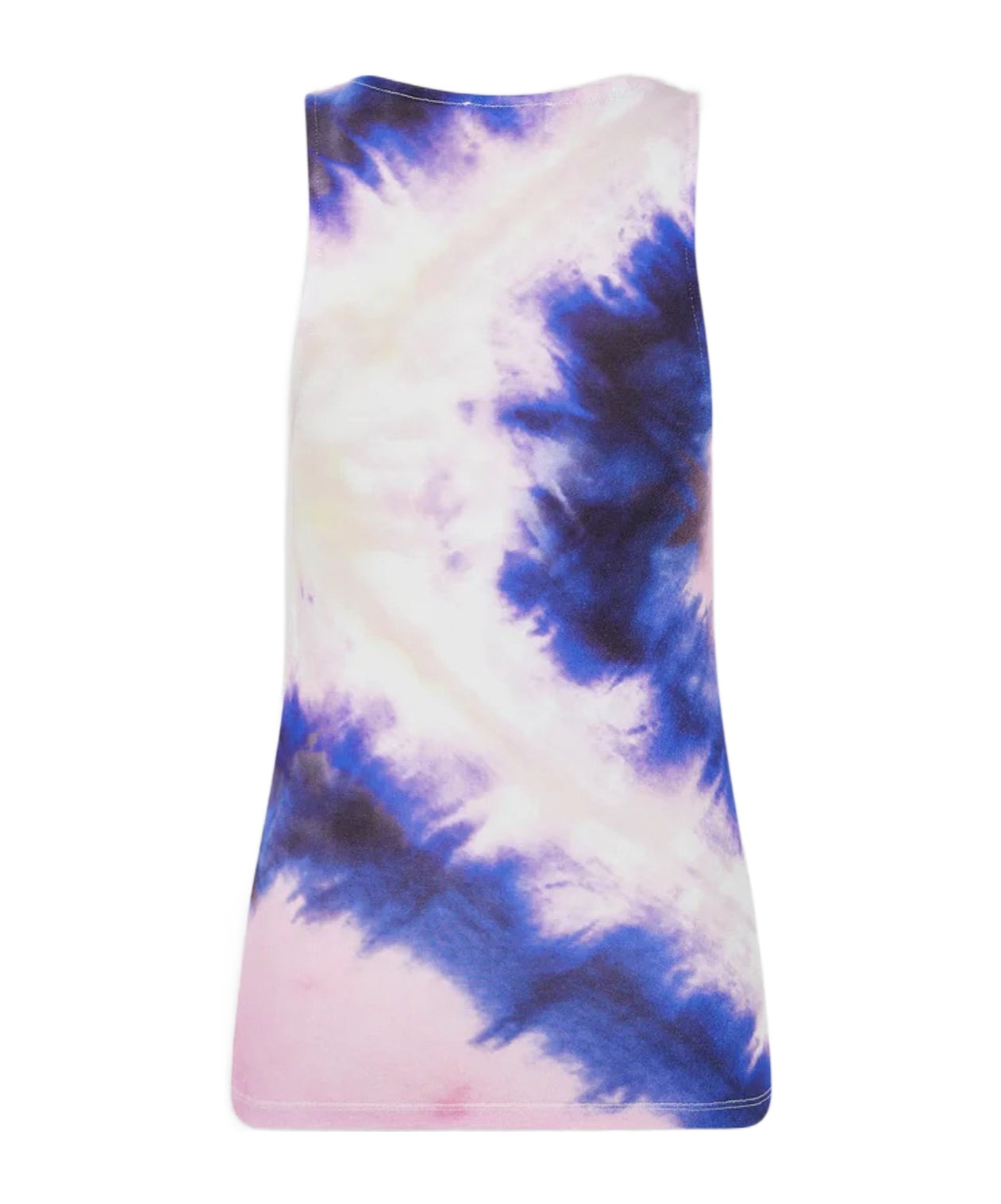 Rabanne Tie-dyed Stretch-crepe Tank In White
