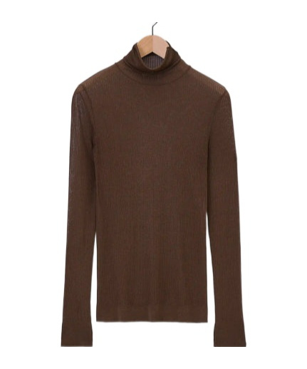 Lemaire Seamless High-neck Sweater In Green