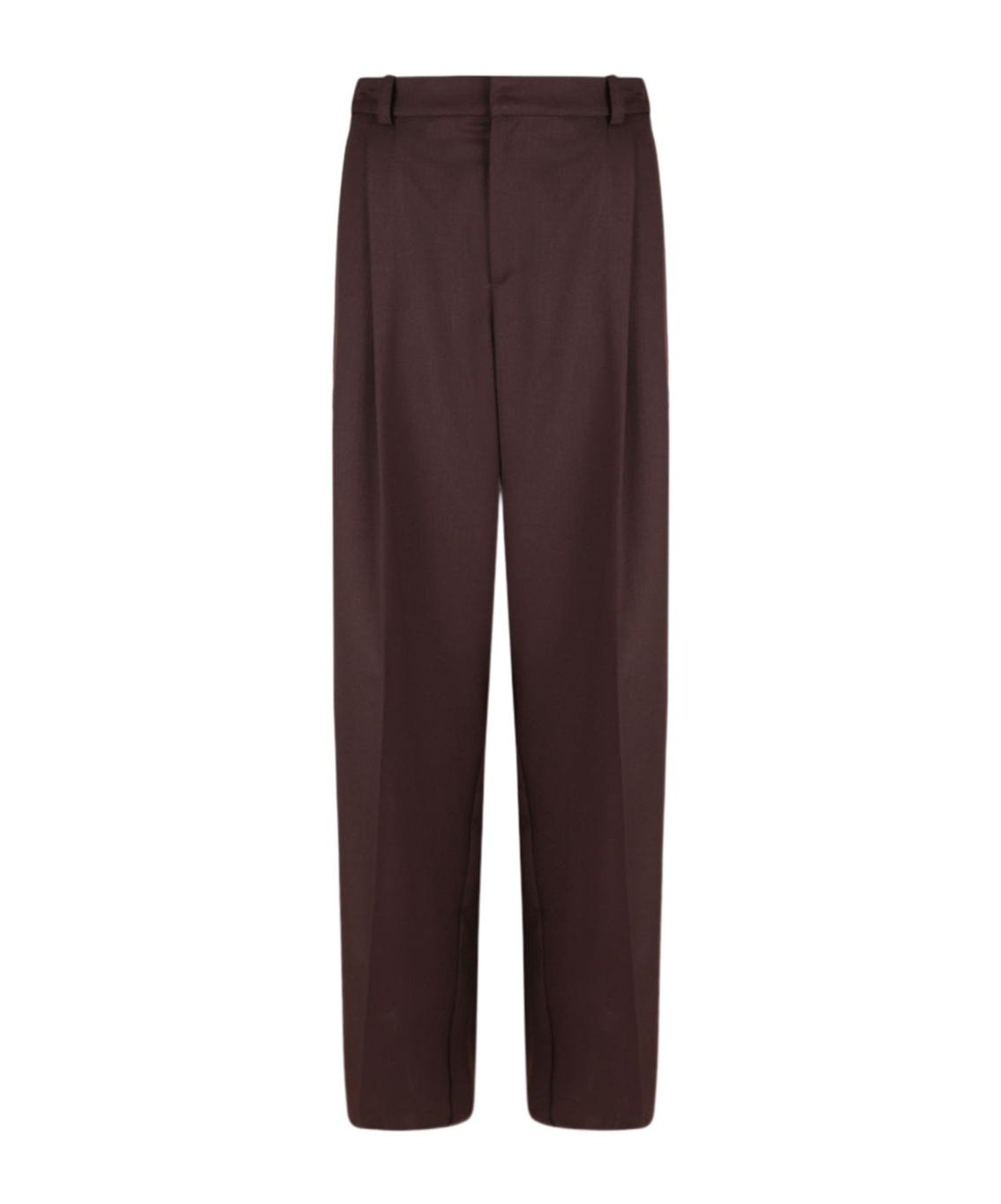 Elisabetta Franchi Pleat Detailed Straight-leg Trousers In Brown