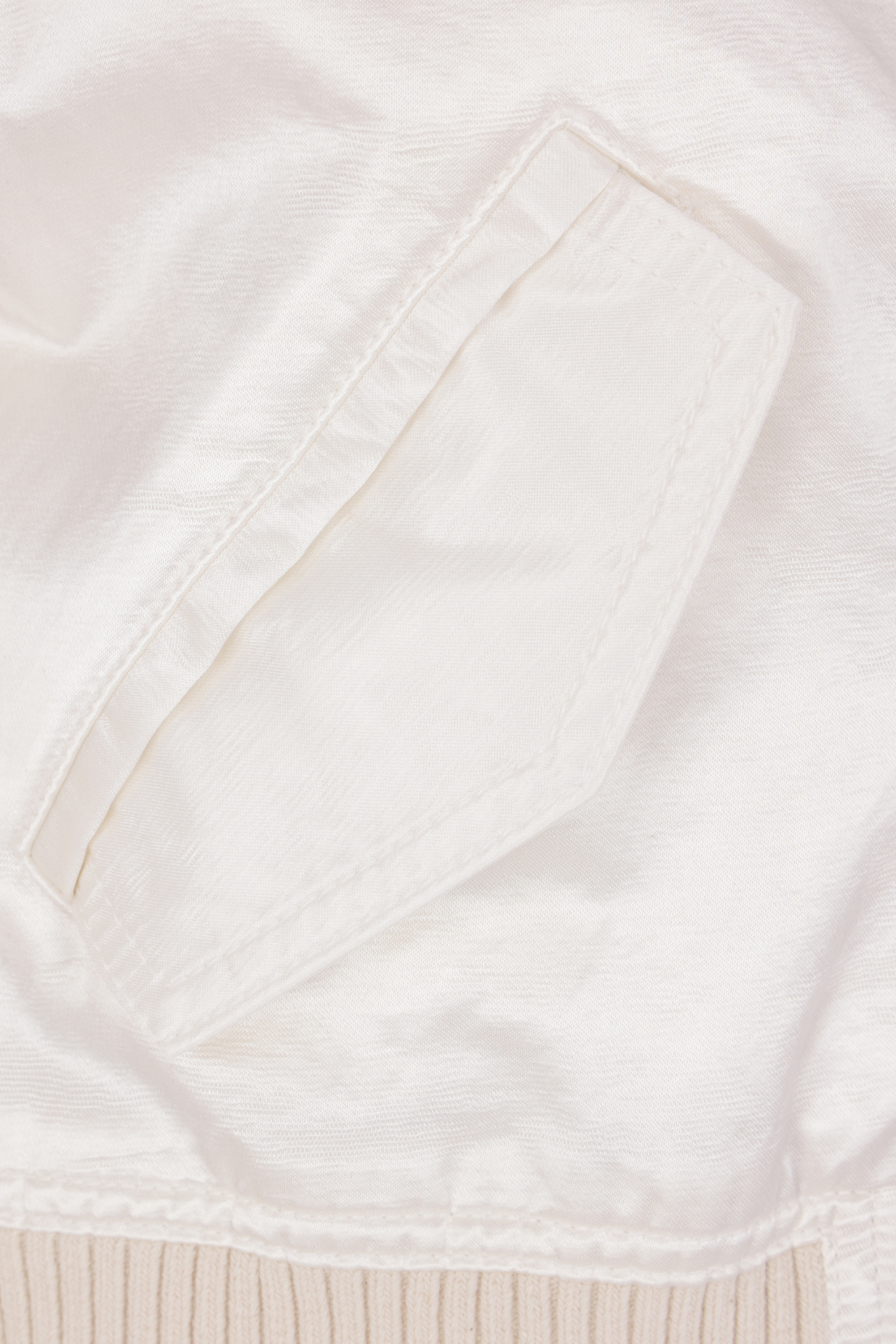 Mm6 Maison Margiela Satin-finish Bomber Jacket In White