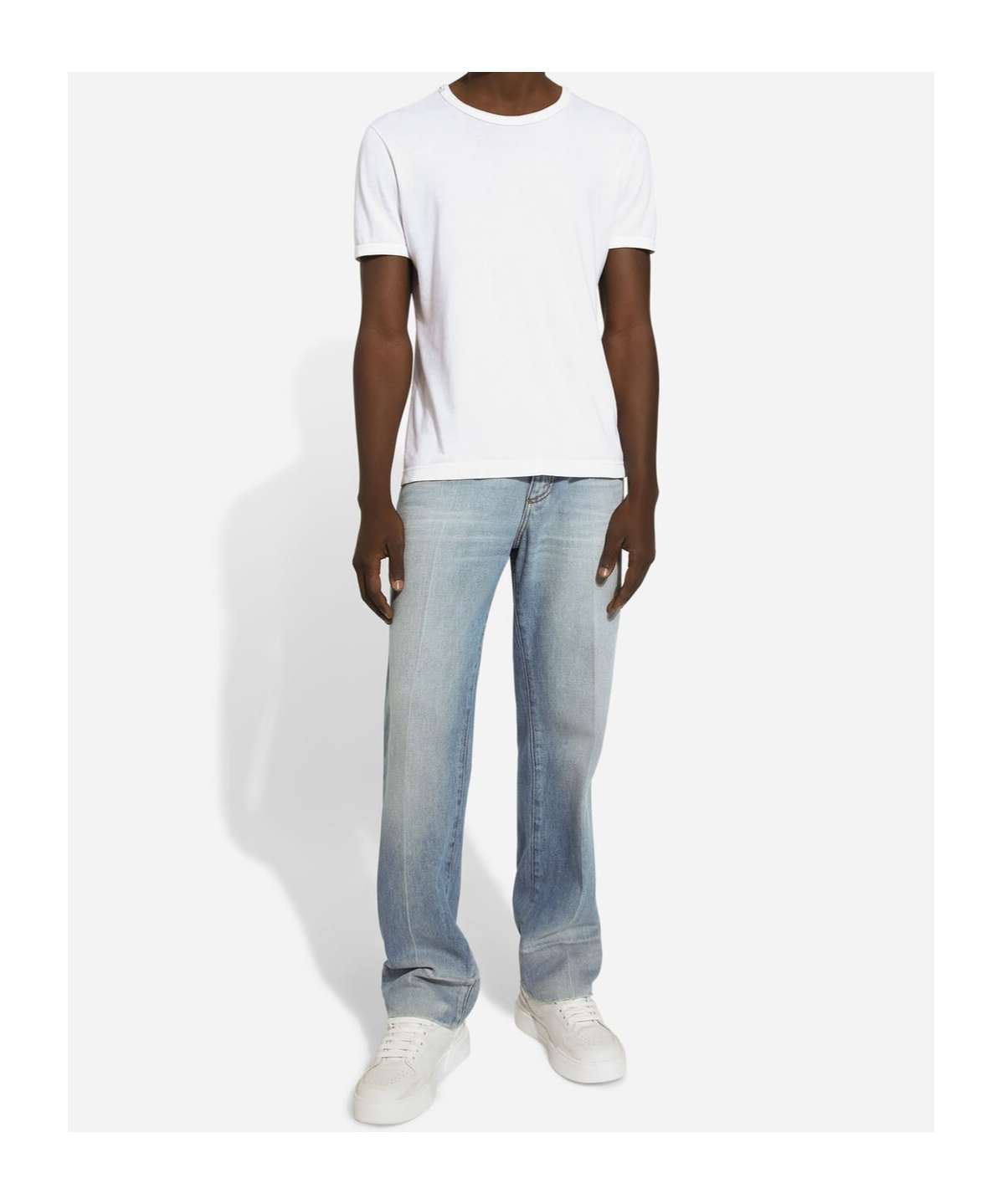 Dolce & Gabbana Classic Straight-legged Jeans In Blue
