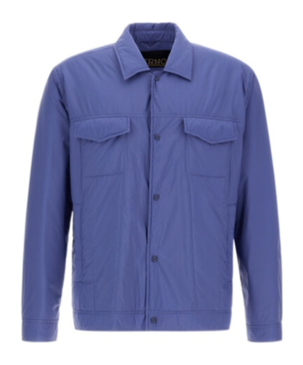 Herno Ecoage Shacket In Light Blue