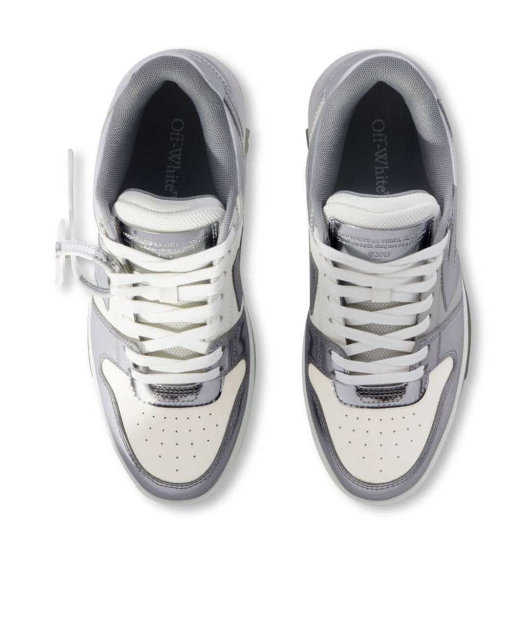 Off-white Metallicpanel Lowtop Sneaker In White