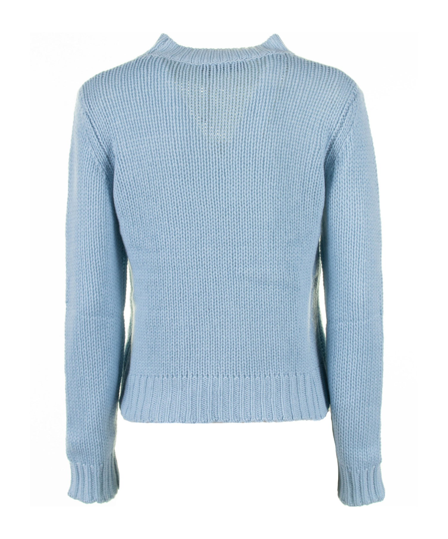 Weekend Max Mara Long-sleeved Sweater In Blue