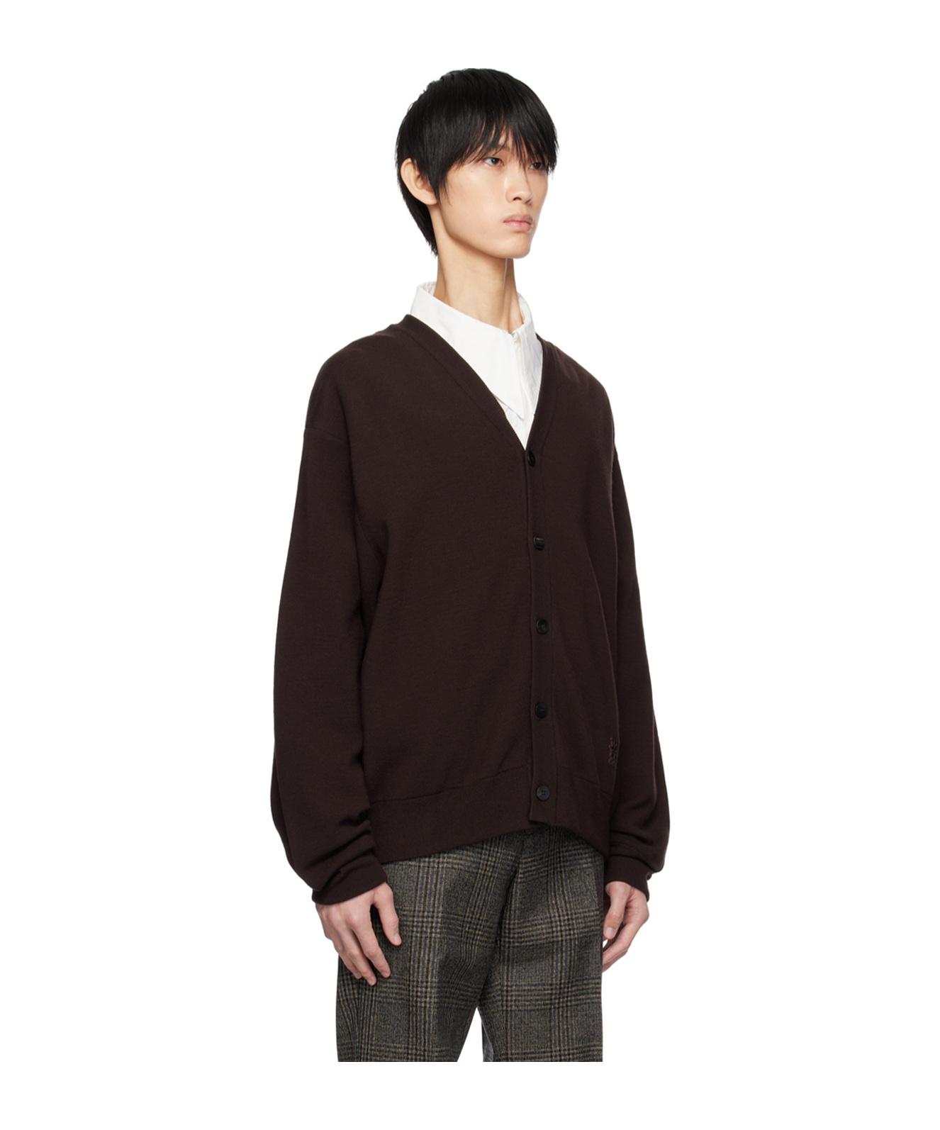 Wooyoungmi Button Long-sleeved Cardigan In Black