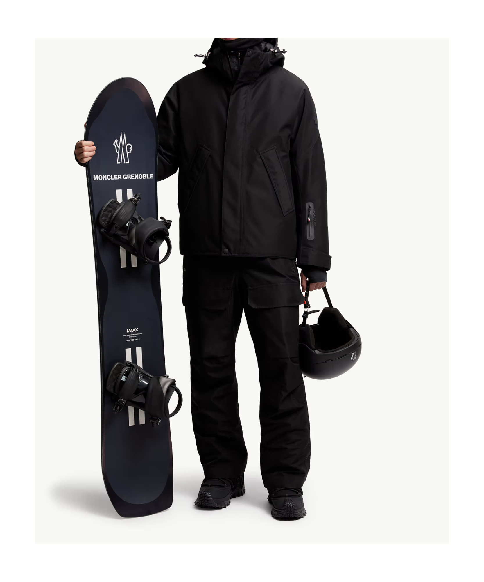 Moncler Lambir Hooded Gore-tex Down Ski Jacket In Black