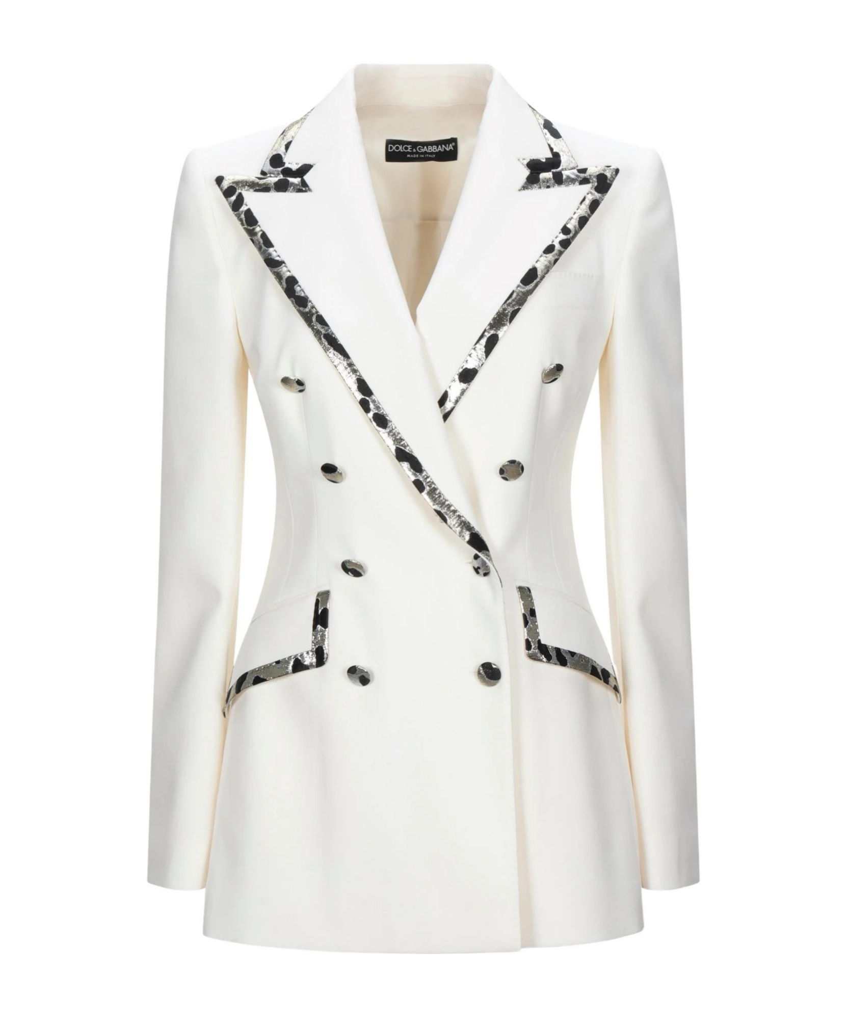 Dolce & Gabbana Double-breasted Blazer In White