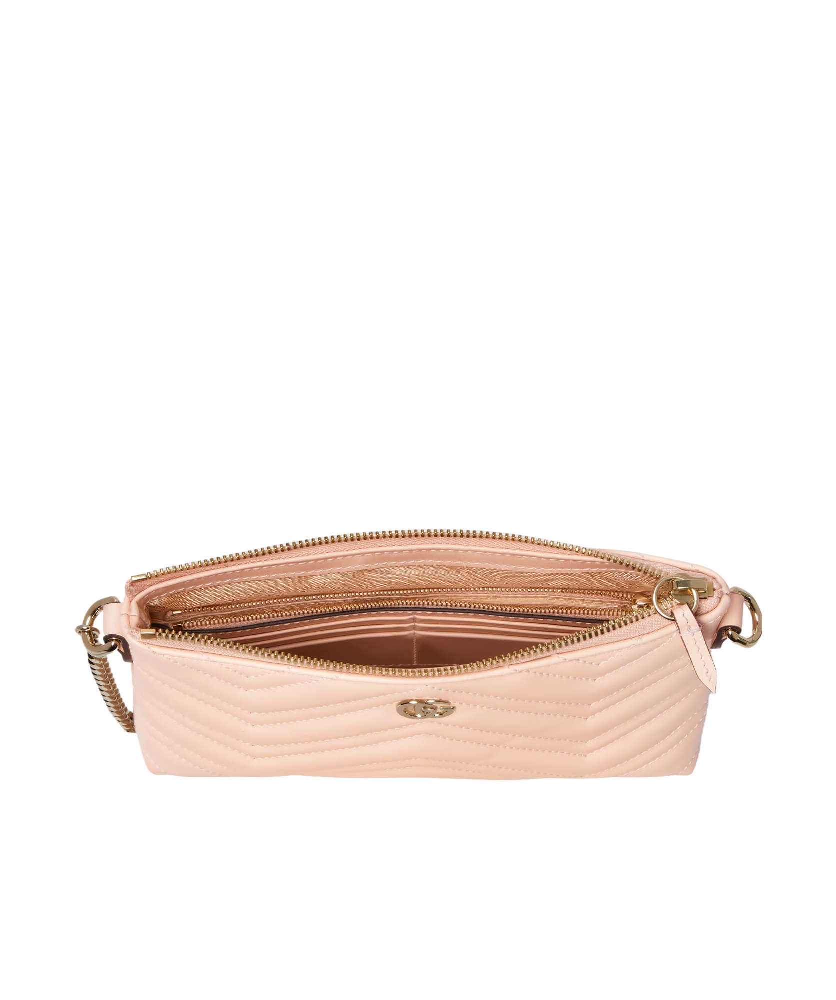 Gucci Gg Marmont Pochette With Chain In Pink