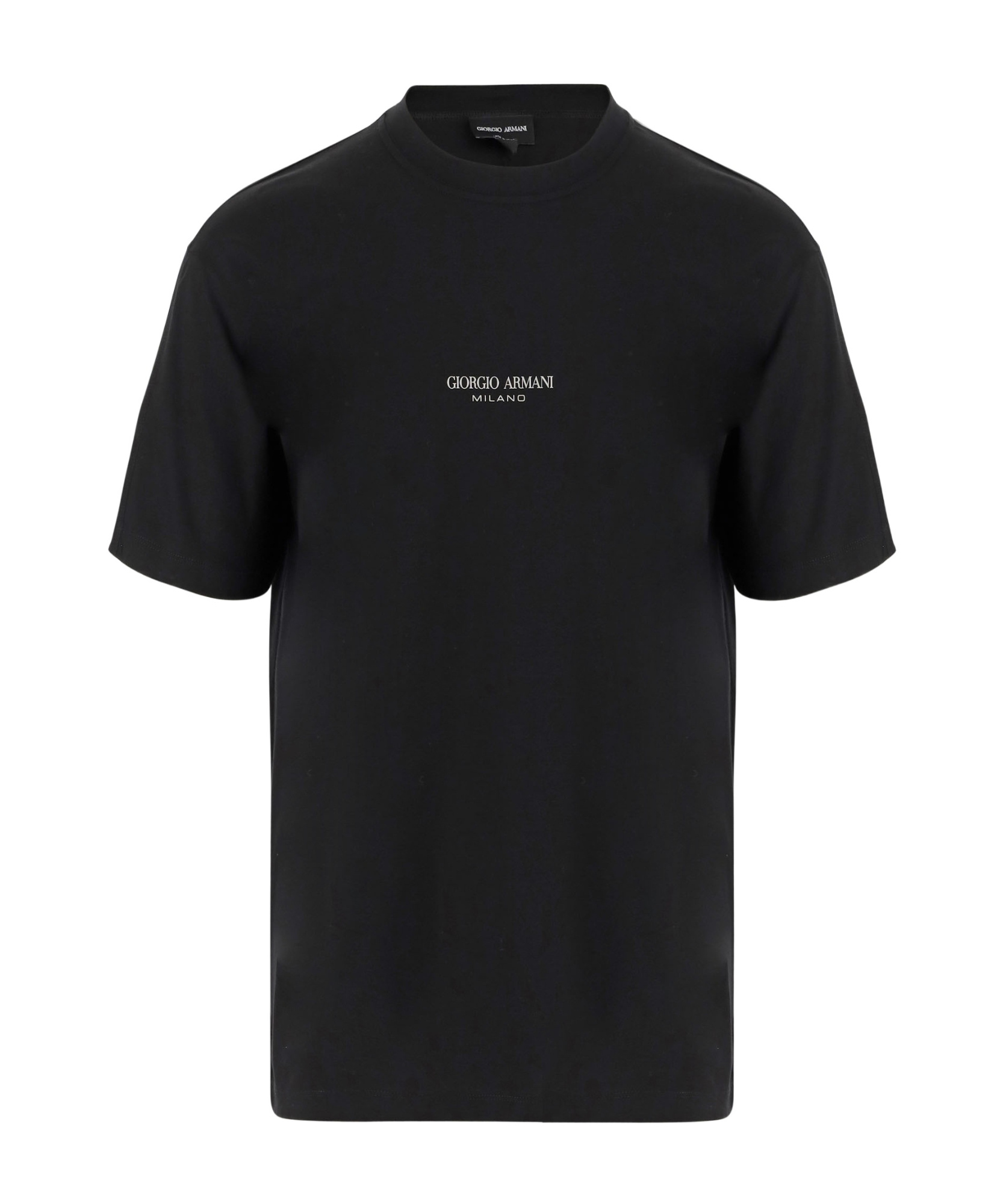 Giorgio Armani Logo Short-sleeved T-shirt In Black