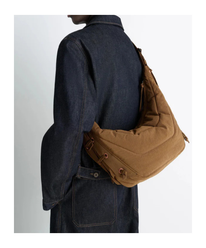 Lemaire Medium Soft Game Bag In Brown