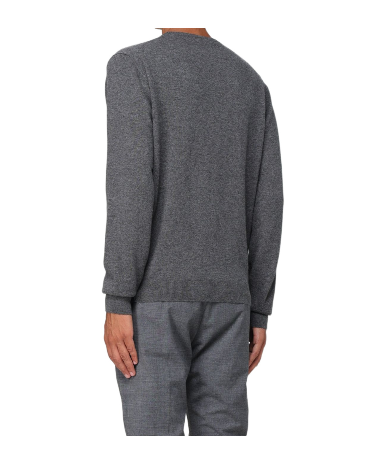 Drumohr Fine Knit Cashmere Jumper In Black