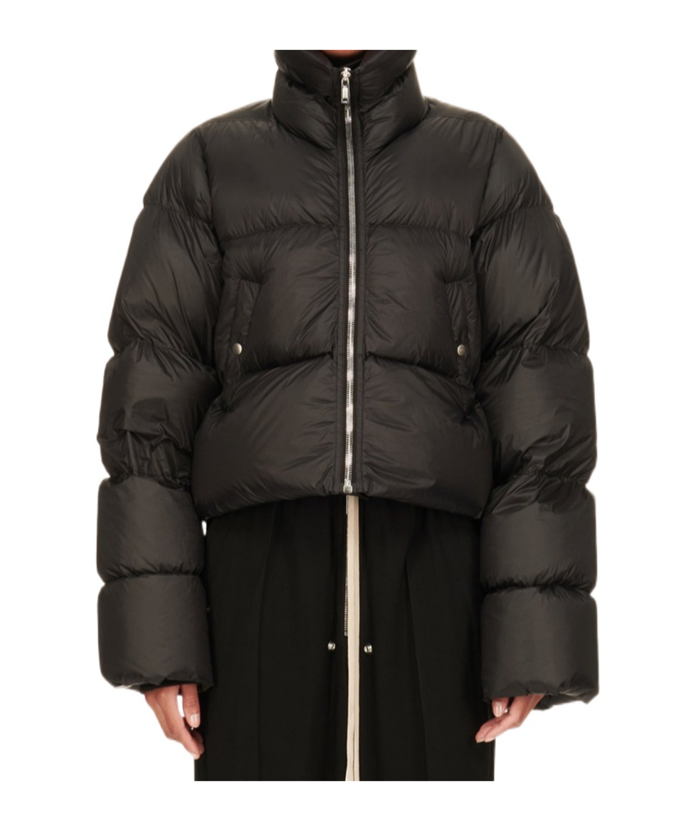 Rick Owens Turtle Padded Jacket In Black