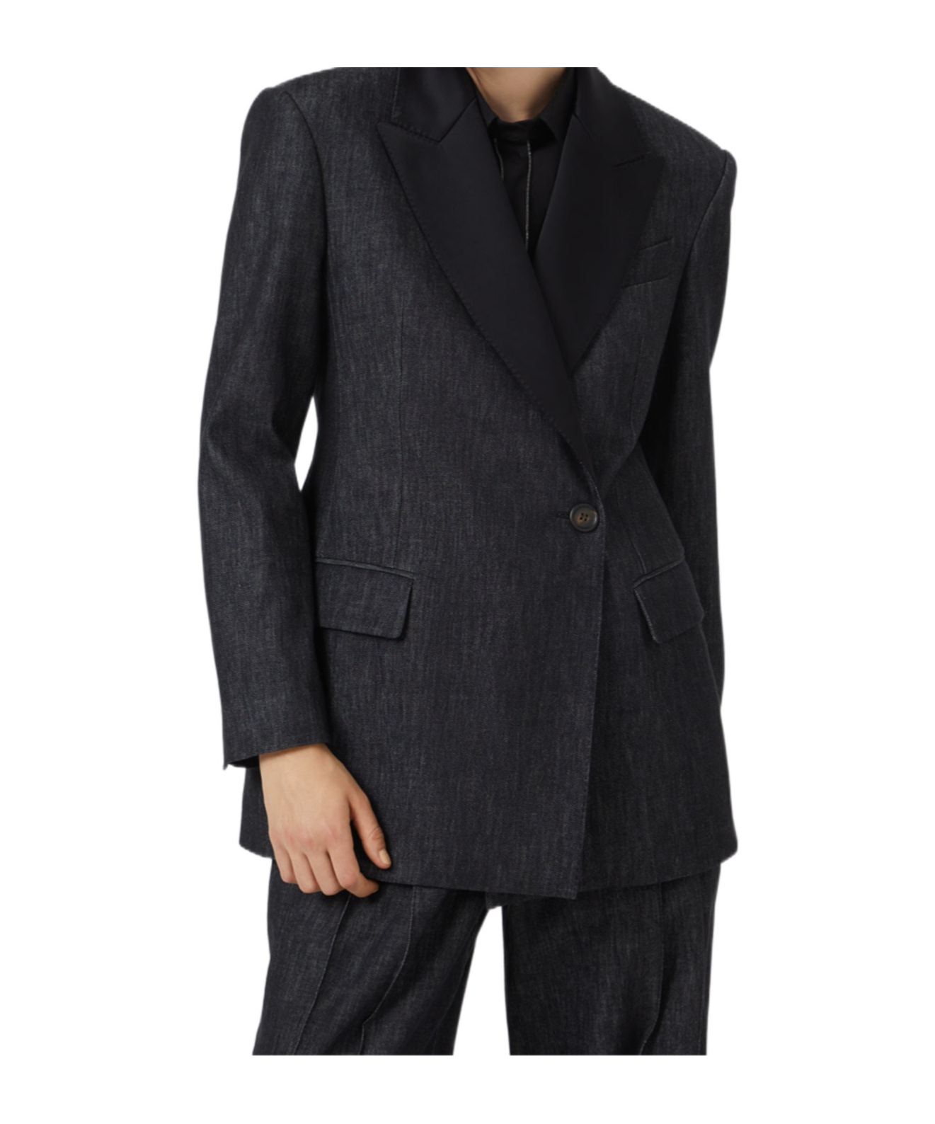 Brunello Cucinelli Long Sleeve Jacket In Black