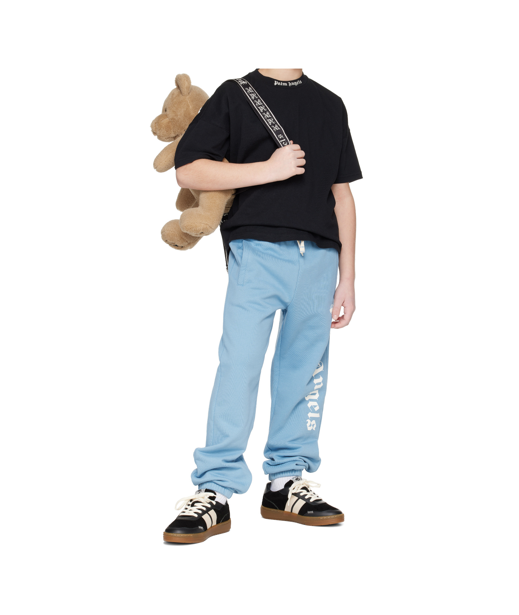 Palm Angels Elastic Waist Sweatpants In Blue