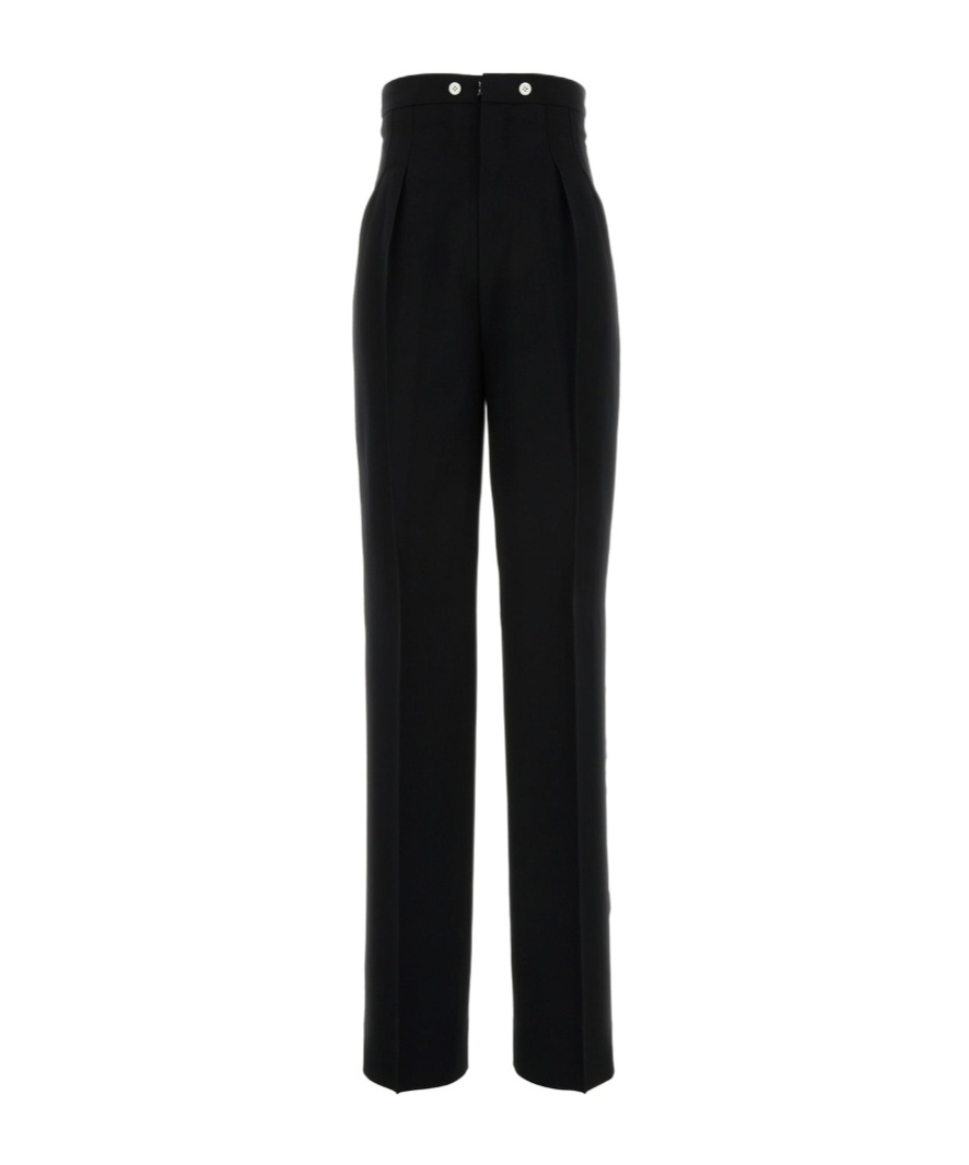 Maison Margiela Straight Leg Trousers In Black