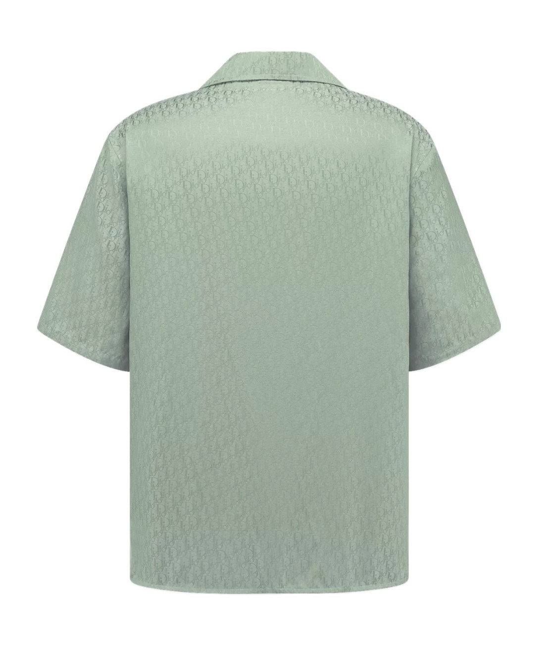 Dior Homme All-over Logo Patterned Short-sleeved Shirt In Gray