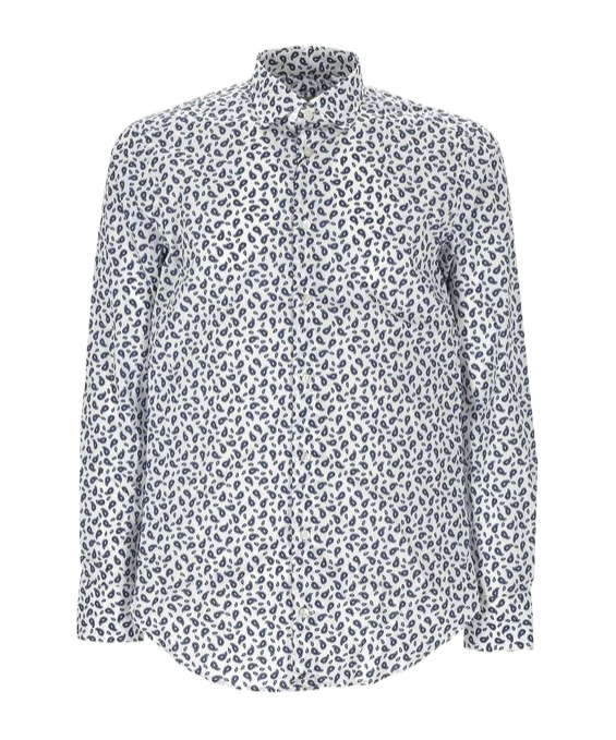 Etro Paisley-printed Buttoned Shirt In Gray