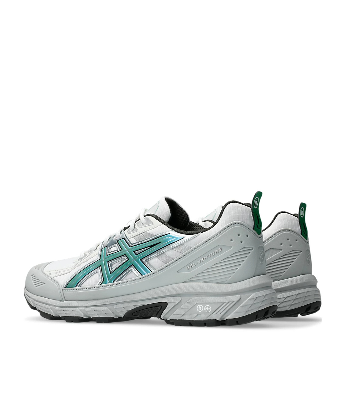 Asics White Hidden Ny Edition Gel-venture 6 Shield Sneakers In Gray