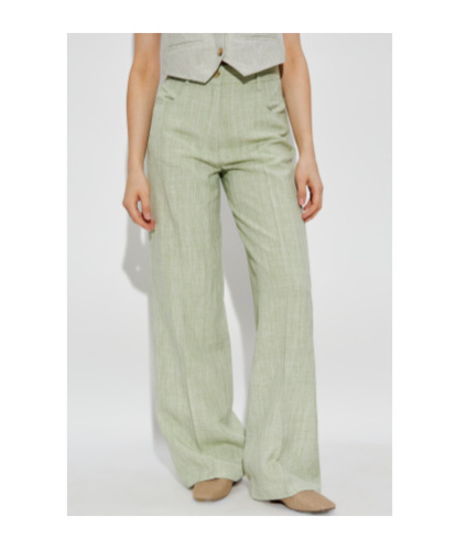 FORTE FORTE CREASED PANTS 