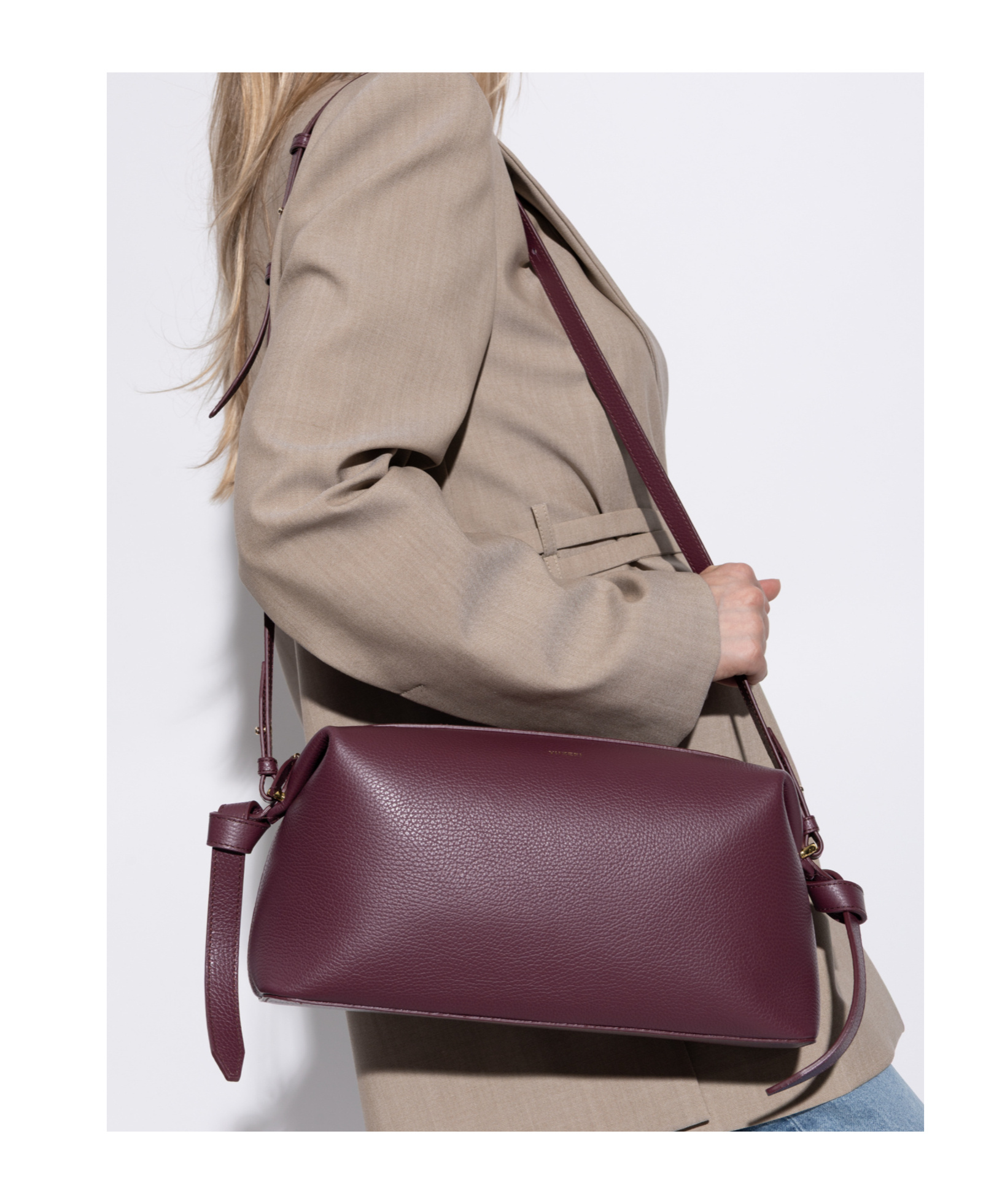 Yuzefi Brioche Knotted-strap Cross Body Bag In Red