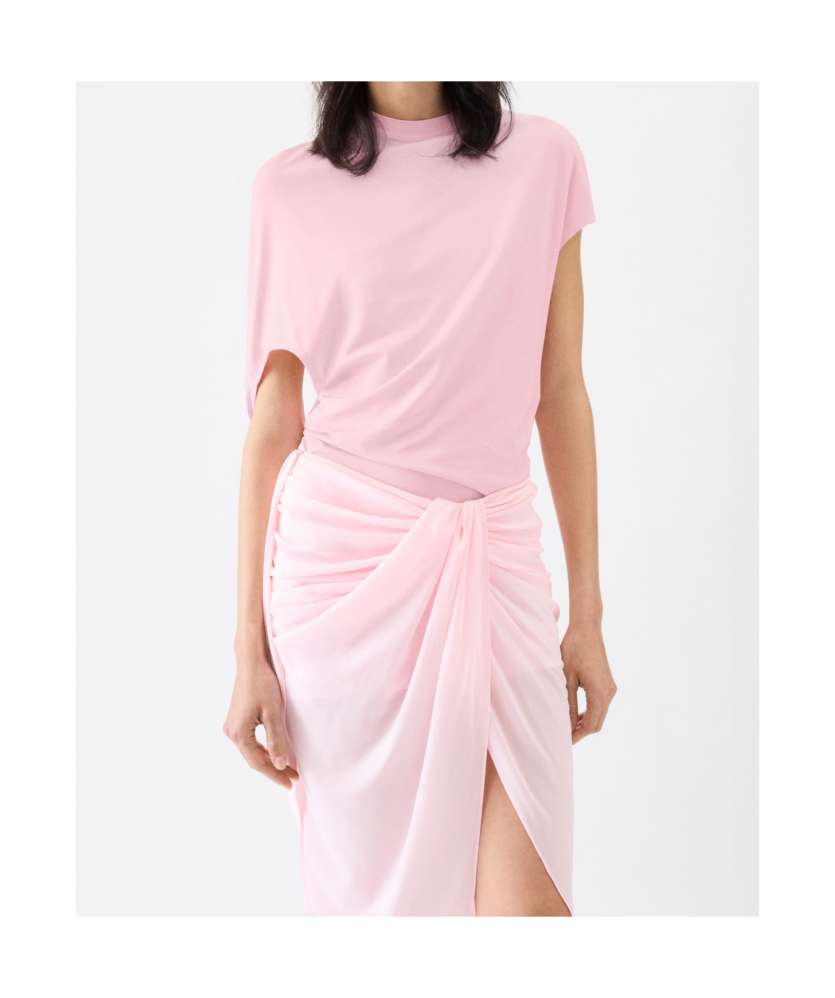 Jacquemus Open-back T-shirt In Pink