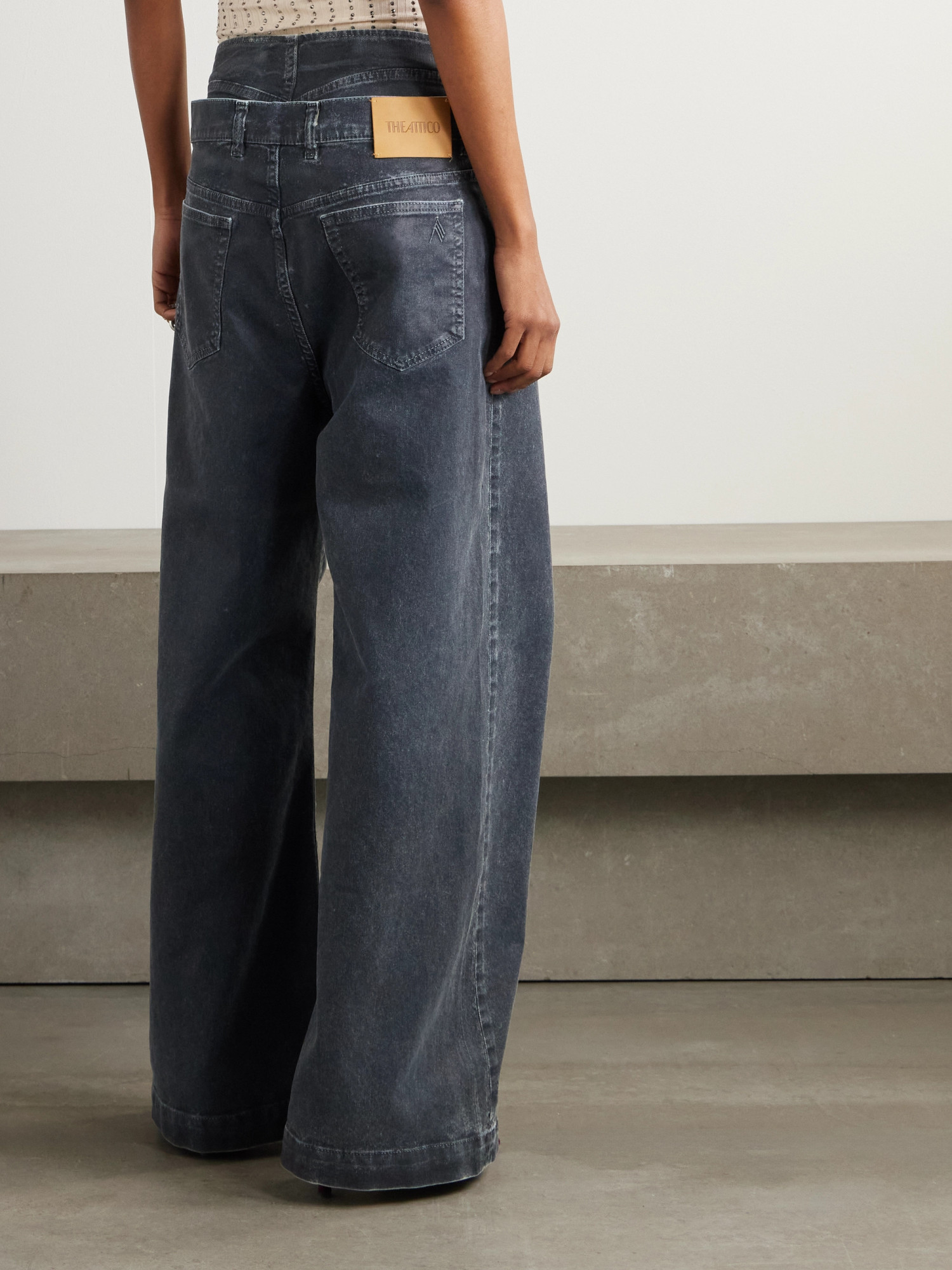 Attico Jeans With Belt Loops