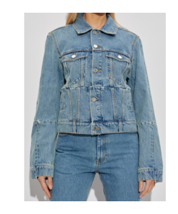 Vetements Panelled Denim Jacket In Blue
