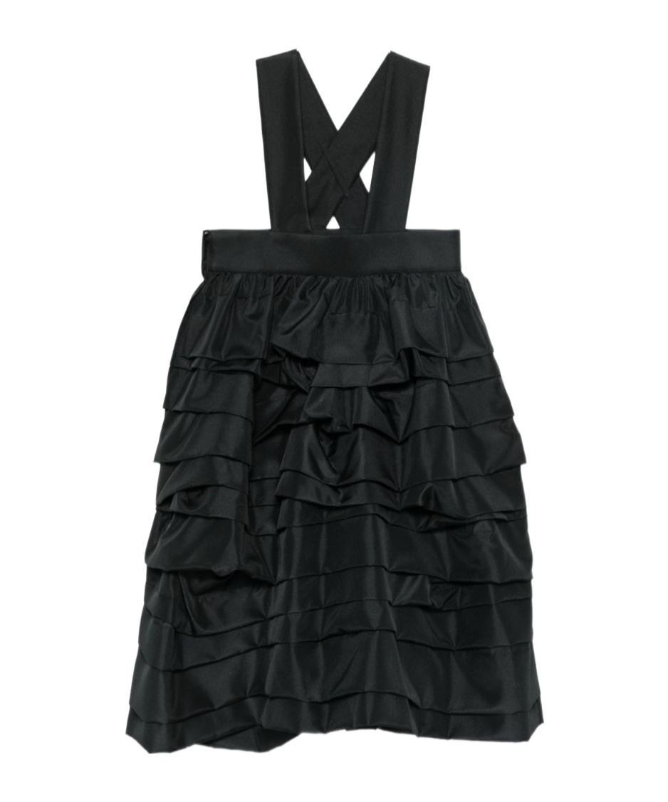 Comme Des Garçons Ruffled Dress In Black