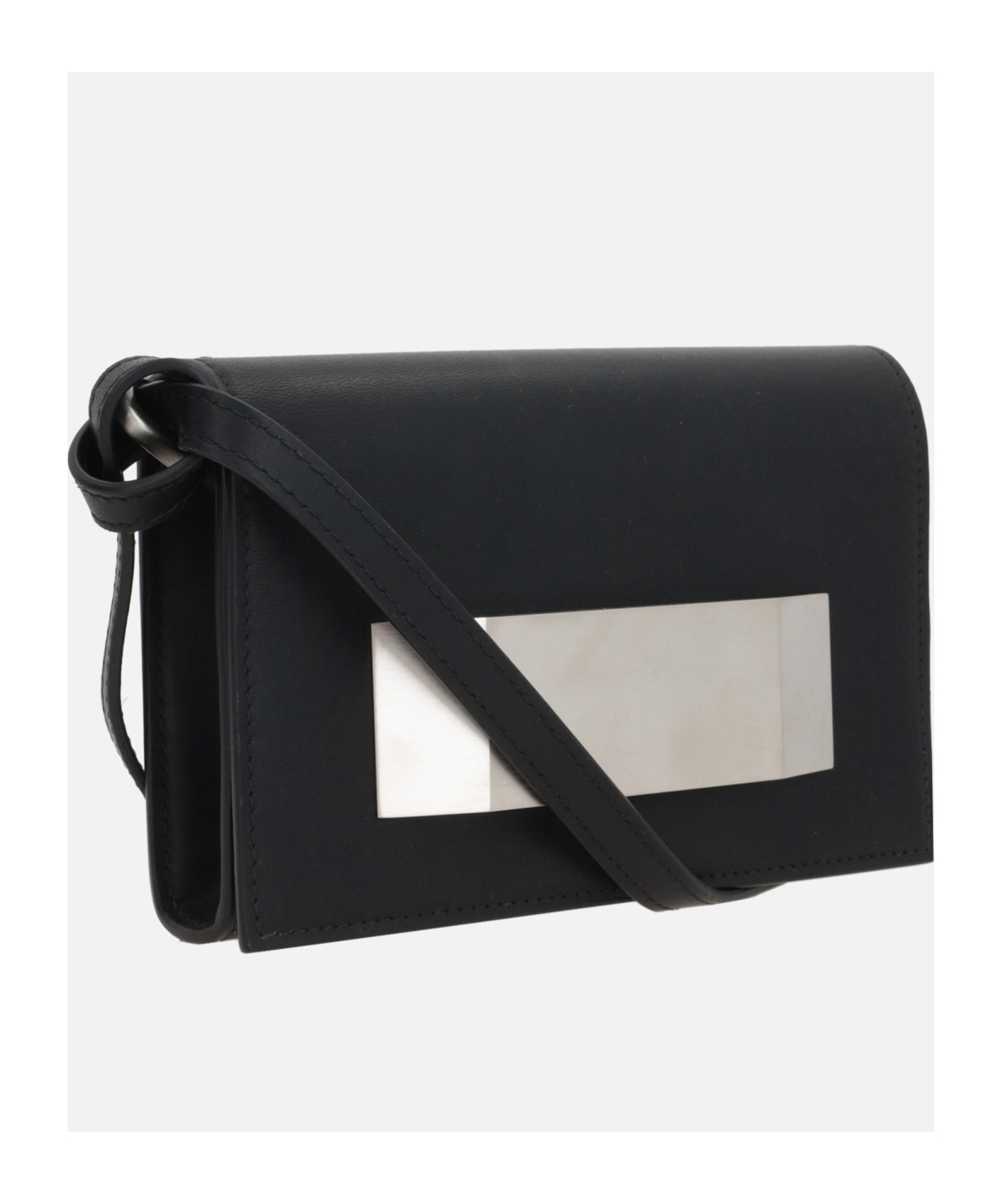 Rick Owens Porteville Leather Clutch In Black