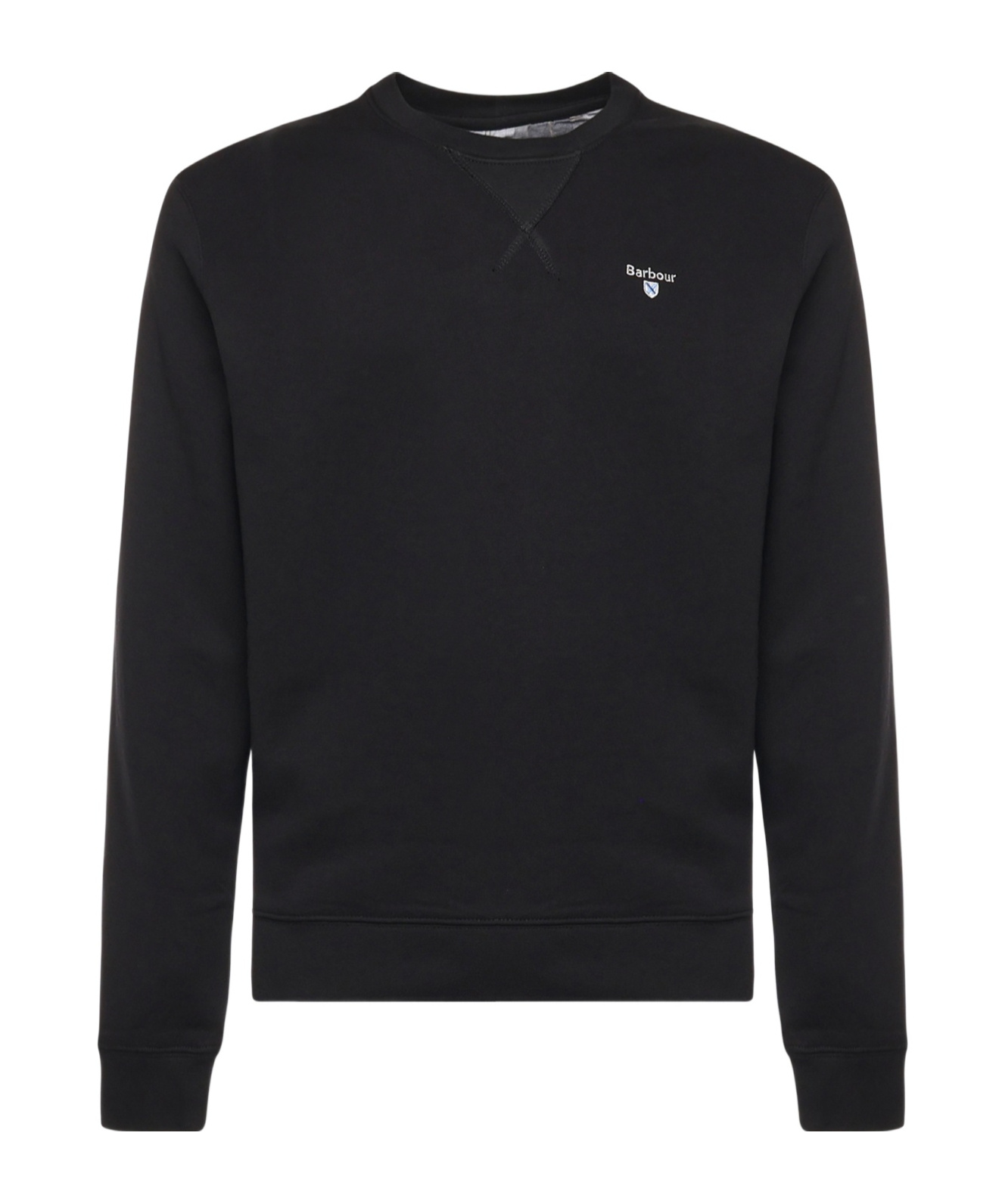 Barbour Logo Embroidered Crewneck Sweatshirt In Black