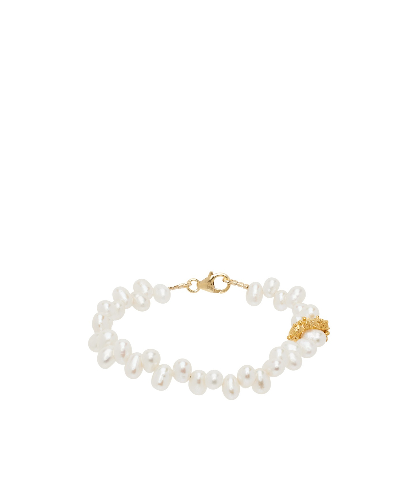 Alighieri White & Gold 'the Calliope' Bracelet In White