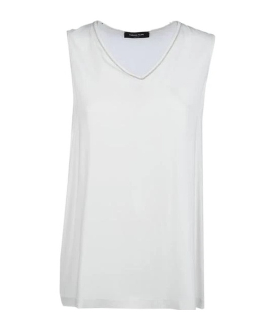 Shop Fabiana Filippi V-neck Vest In White