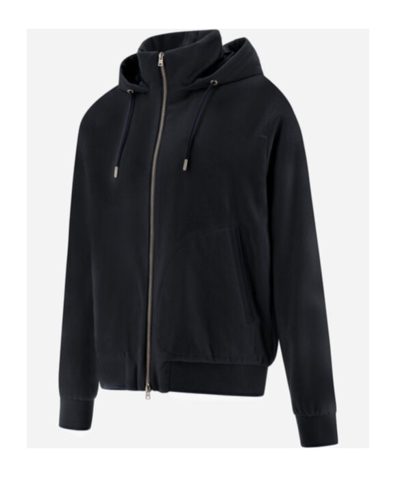 HERNO HERNO ZIP-UP DRAWSTRING HOODED JACKET
